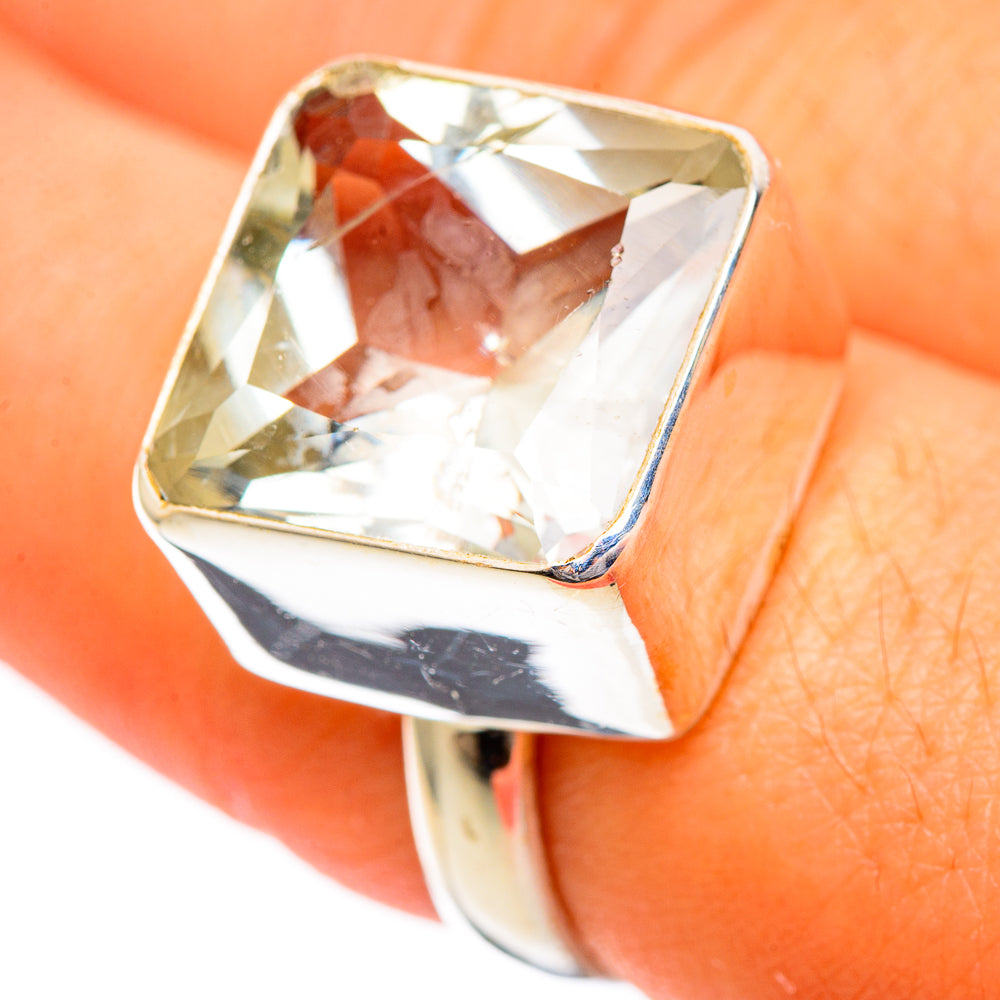 Green Amethyst Rings handcrafted by Ana Silver Co - RING109601