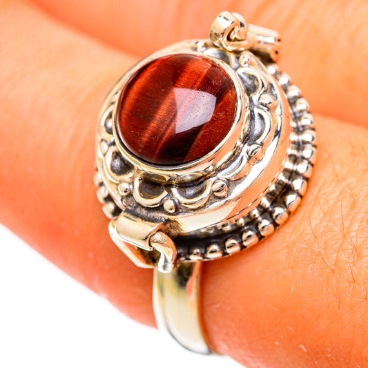 Red Tiger Eye Rings handcrafted by Ana Silver Co - RING109603