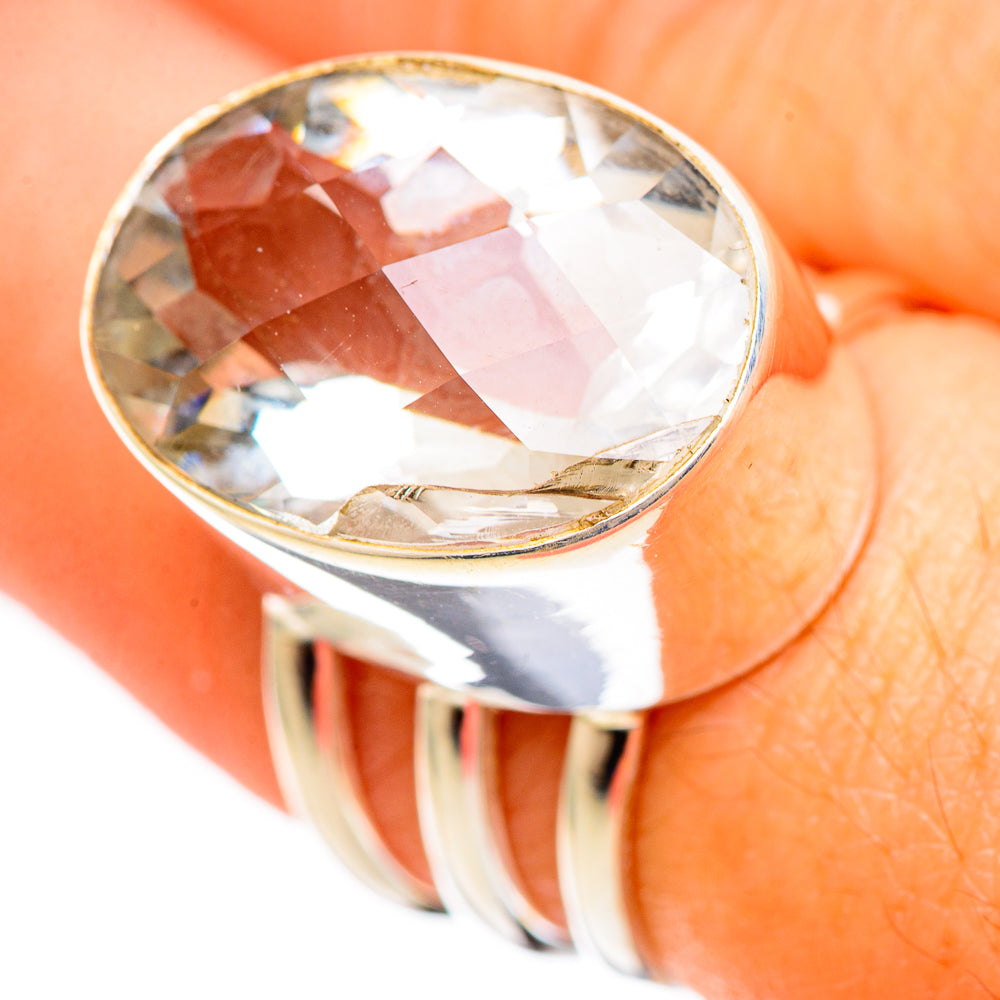 White Quartz Rings handcrafted by Ana Silver Co - RING109613