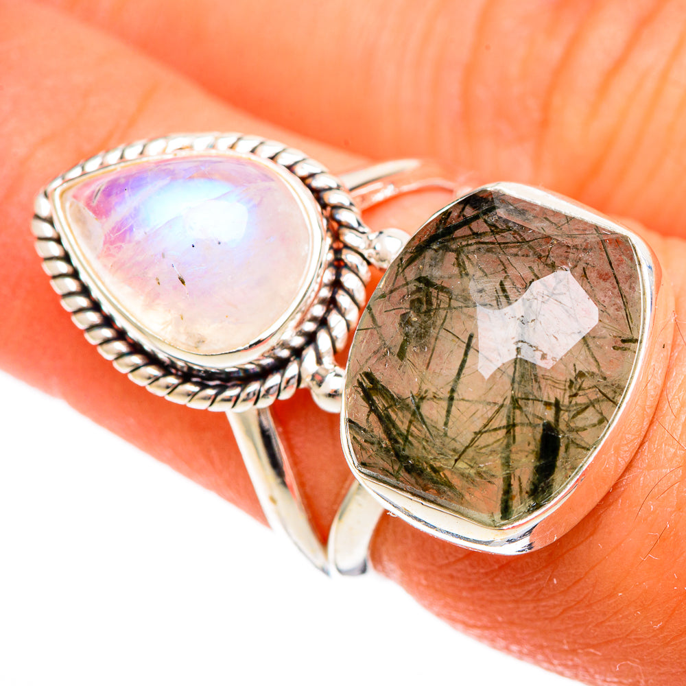 Tourmalinated Quartz Rings handcrafted by Ana Silver Co - RING109636