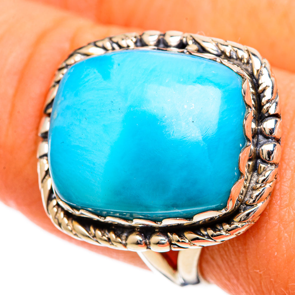 Larimar Rings handcrafted by Ana Silver Co - RING109647