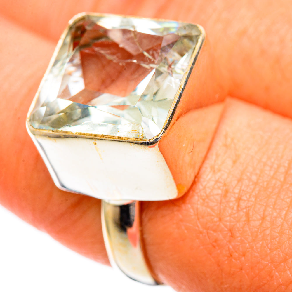 Green Amethyst Rings handcrafted by Ana Silver Co - RING109657