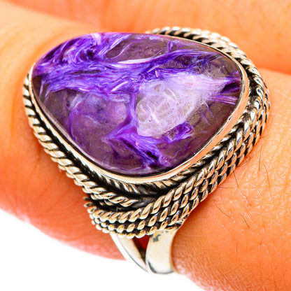 Charoite Rings handcrafted by Ana Silver Co - RING109662