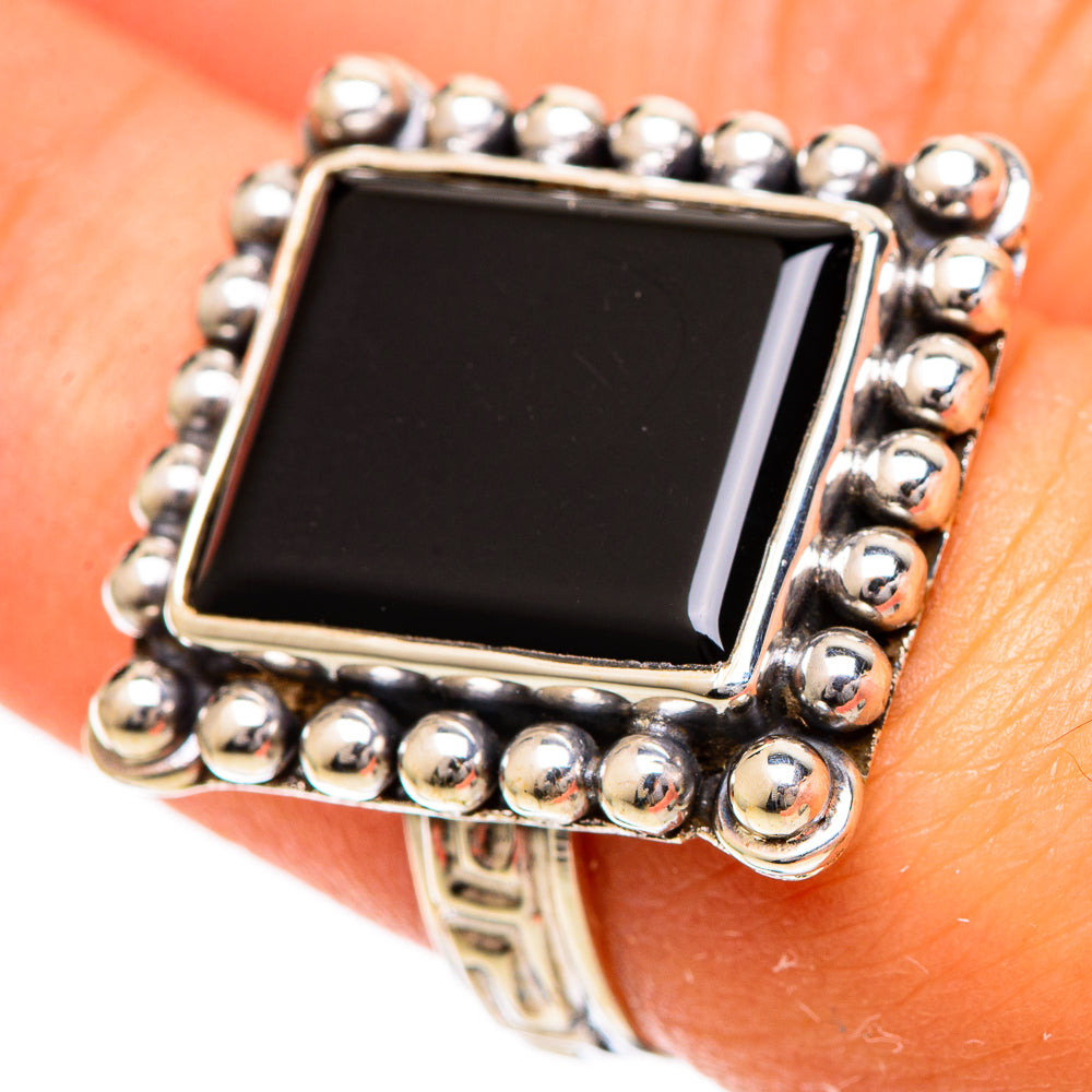 Black Onyx Rings handcrafted by Ana Silver Co - RING109665