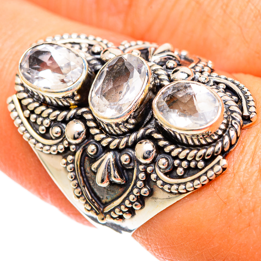 White Quartz Rings handcrafted by Ana Silver Co - RING109669