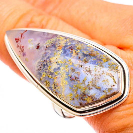 Plume Agate Rings handcrafted by Ana Silver Co - RING109691