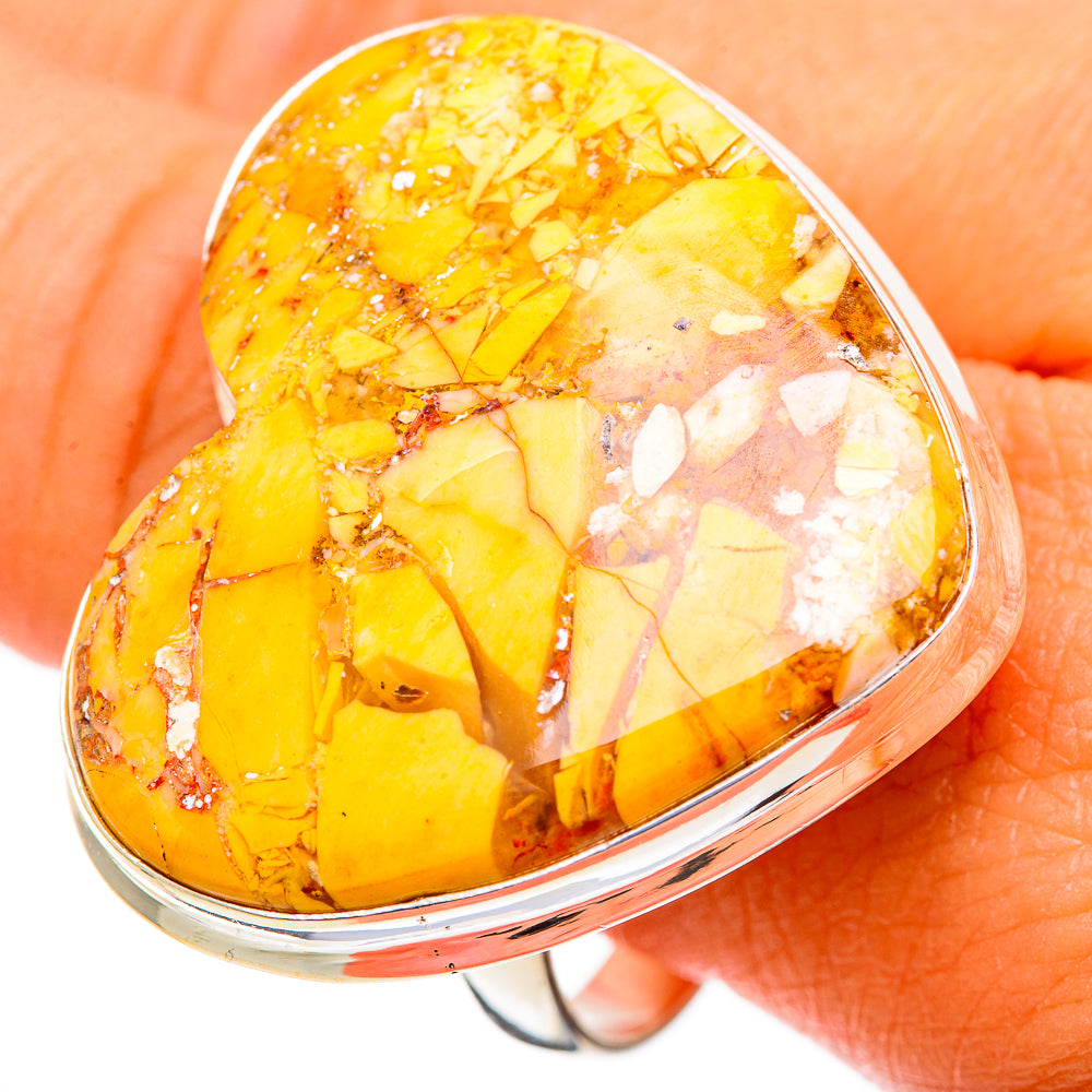 Brecciated Mookaite Rings handcrafted by Ana Silver Co - RING109695