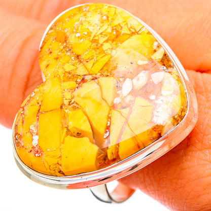 Brecciated Mookaite Rings handcrafted by Ana Silver Co - RING109695