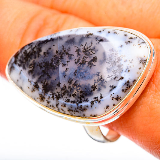 Dendritic Opal Rings handcrafted by Ana Silver Co - RING109711