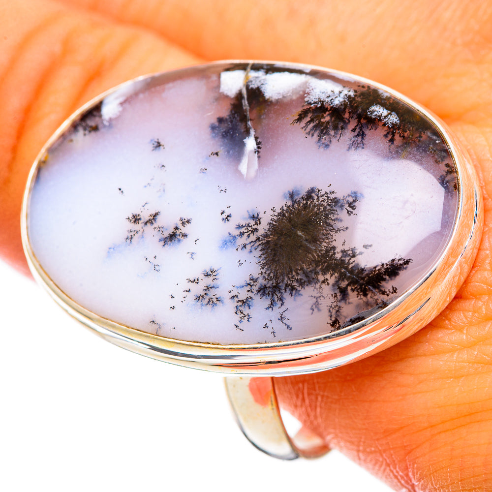 Dendritic Opal Rings handcrafted by Ana Silver Co - RING109712