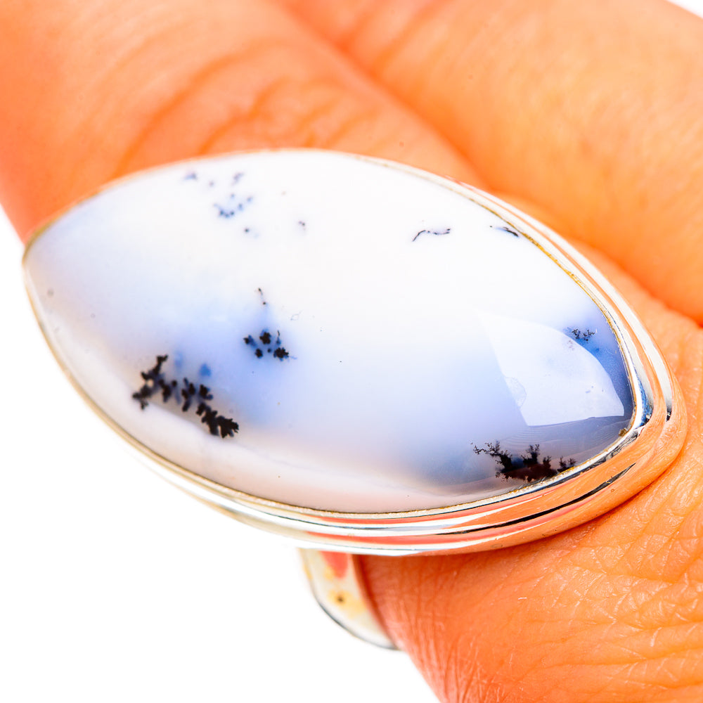 Dendritic Opal Rings handcrafted by Ana Silver Co - RING109713