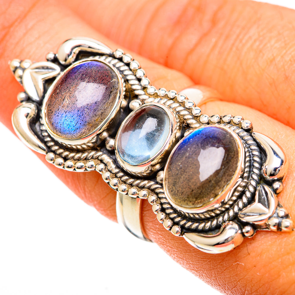 Labradorite Rings handcrafted by Ana Silver Co - RING109722