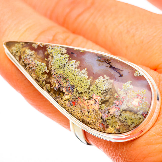 Plume Agate Rings handcrafted by Ana Silver Co - RING109724