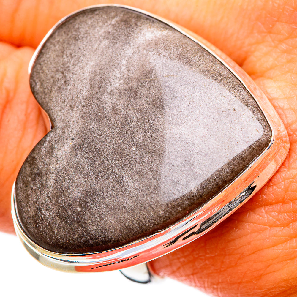 Gold Sheen Obsidian Rings handcrafted by Ana Silver Co - RING109729