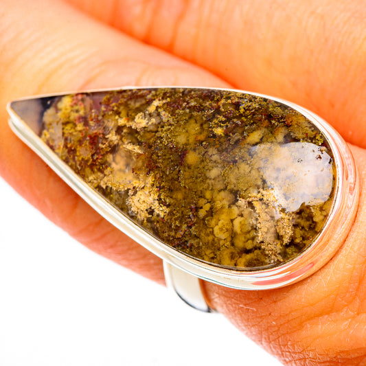 Plume Agate Rings handcrafted by Ana Silver Co - RING109730