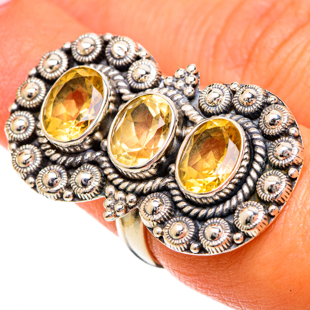 Citrine Rings handcrafted by Ana Silver Co - RING109733