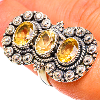 Citrine Rings handcrafted by Ana Silver Co - RING109733