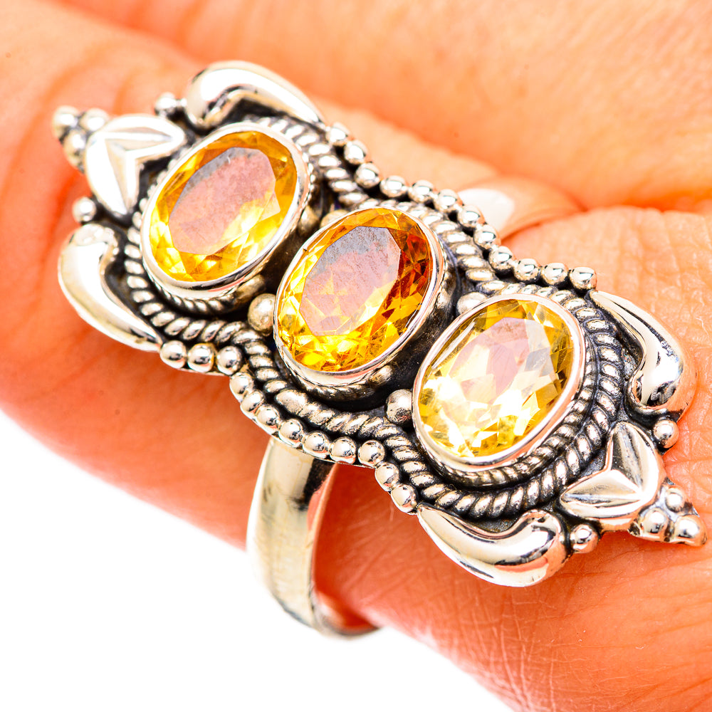 Citrine Rings handcrafted by Ana Silver Co - RING109734