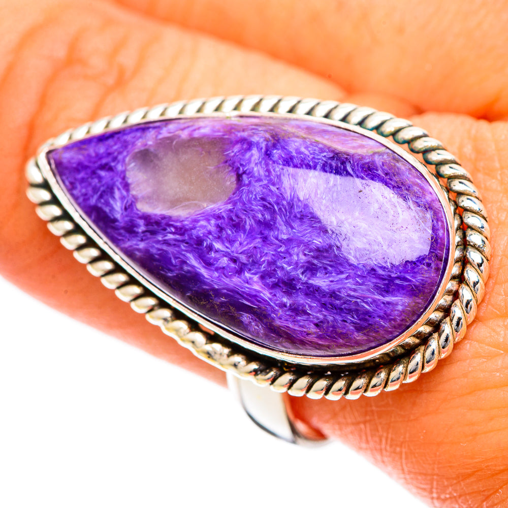 Charoite Rings handcrafted by Ana Silver Co - RING109740