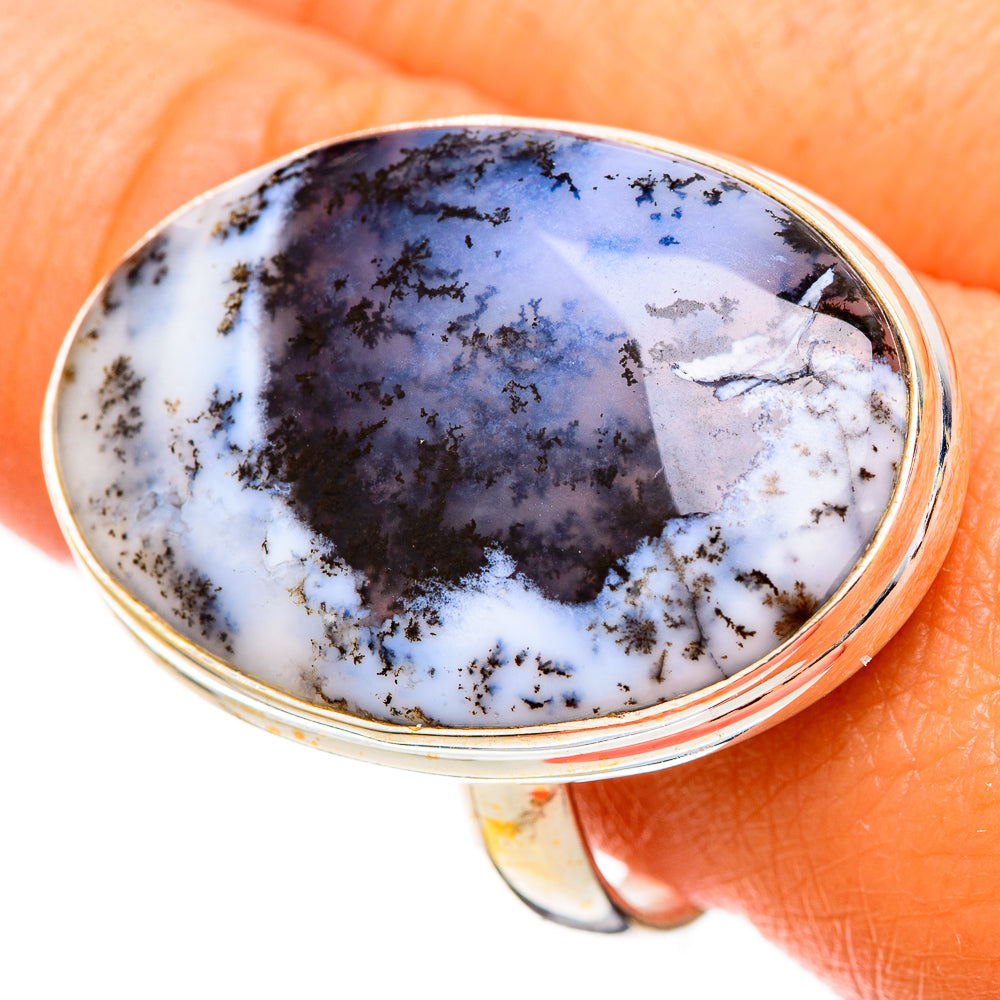Dendritic Opal Rings handcrafted by Ana Silver Co - RING109746