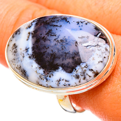 Dendritic Opal Rings handcrafted by Ana Silver Co - RING109746