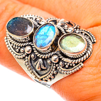 Labradorite Rings handcrafted by Ana Silver Co - RING109750