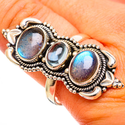Labradorite Rings handcrafted by Ana Silver Co - RING109757