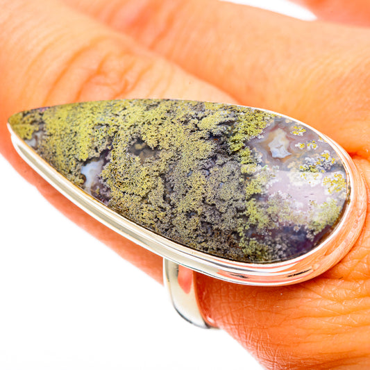 Plume Agate Rings handcrafted by Ana Silver Co - RING109766