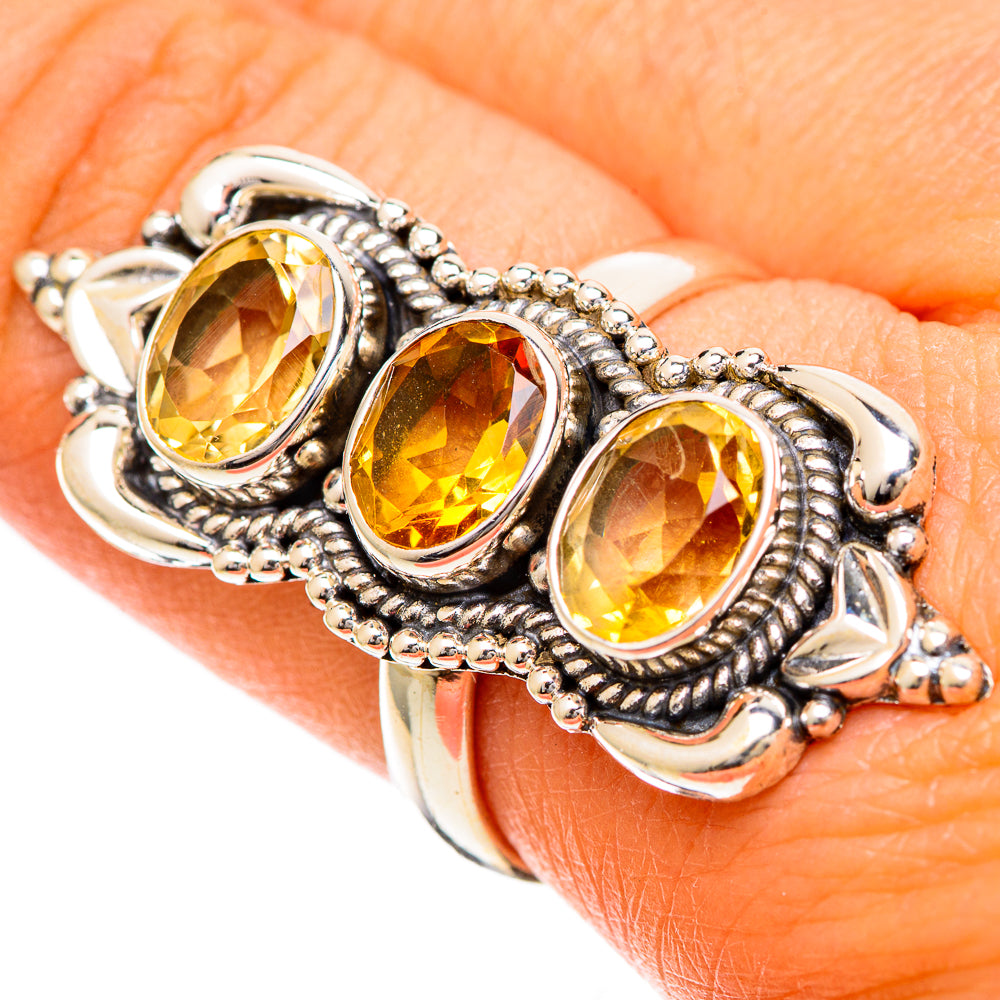 Citrine Rings handcrafted by Ana Silver Co - RING109772