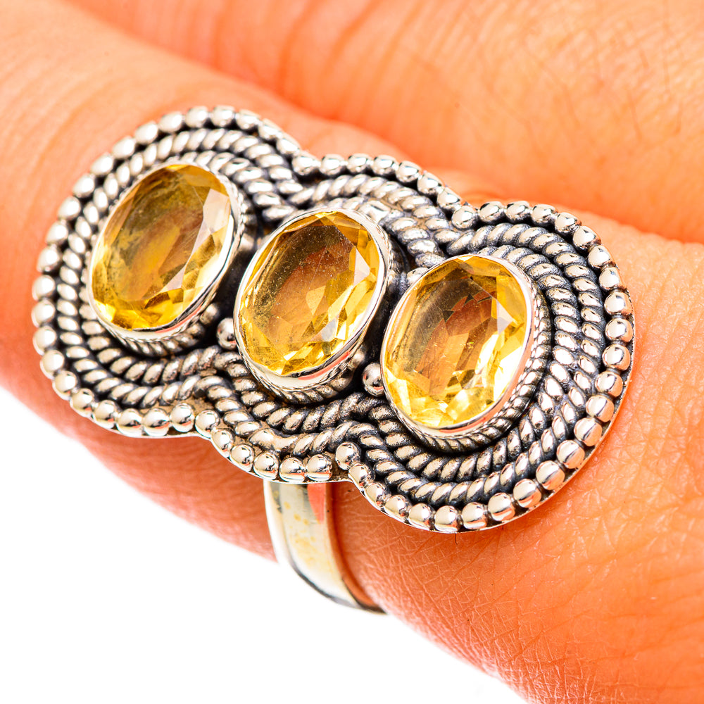 Citrine Rings handcrafted by Ana Silver Co - RING109773