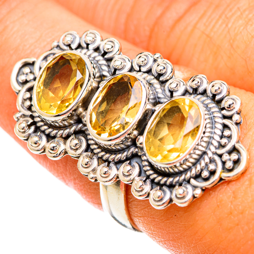 Citrine Rings handcrafted by Ana Silver Co - RING109774