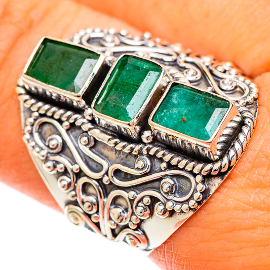 Emerald Rings handcrafted by Ana Silver Co - RING109808