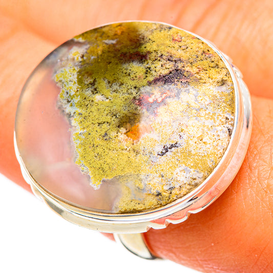 Plume Agate Rings handcrafted by Ana Silver Co - RING109810