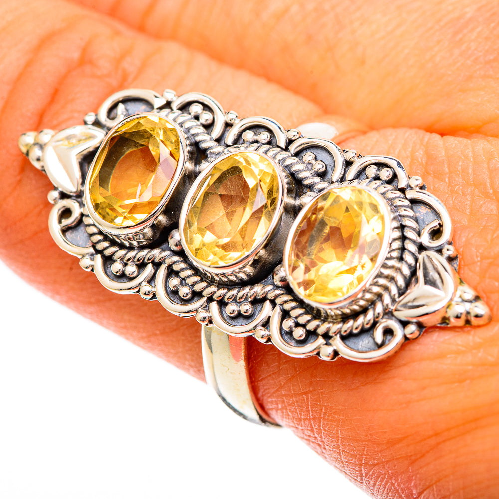 Citrine Rings handcrafted by Ana Silver Co - RING109813