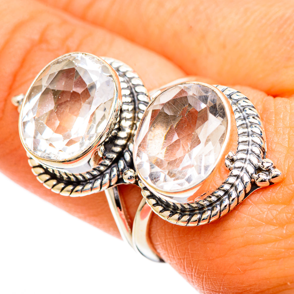 White Quartz Rings handcrafted by Ana Silver Co - RING109825