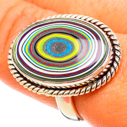Fordite Rings handcrafted by Ana Silver Co - RING109827