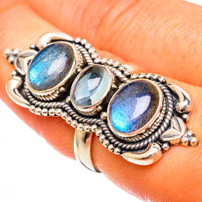 Labradorite Rings handcrafted by Ana Silver Co - RING109839