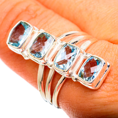 Blue Topaz Rings handcrafted by Ana Silver Co - RING109840