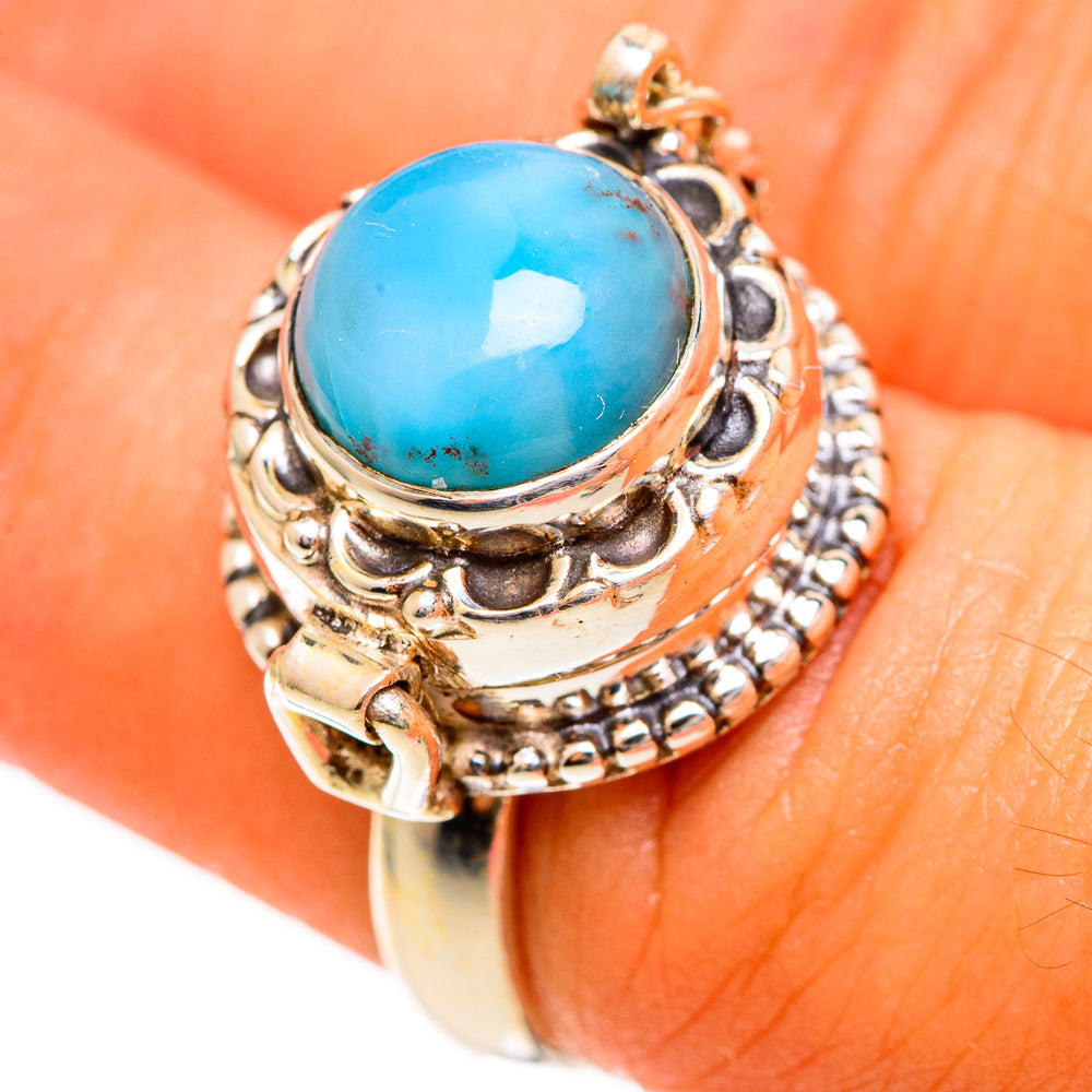 Larimar Rings handcrafted by Ana Silver Co - RING109842