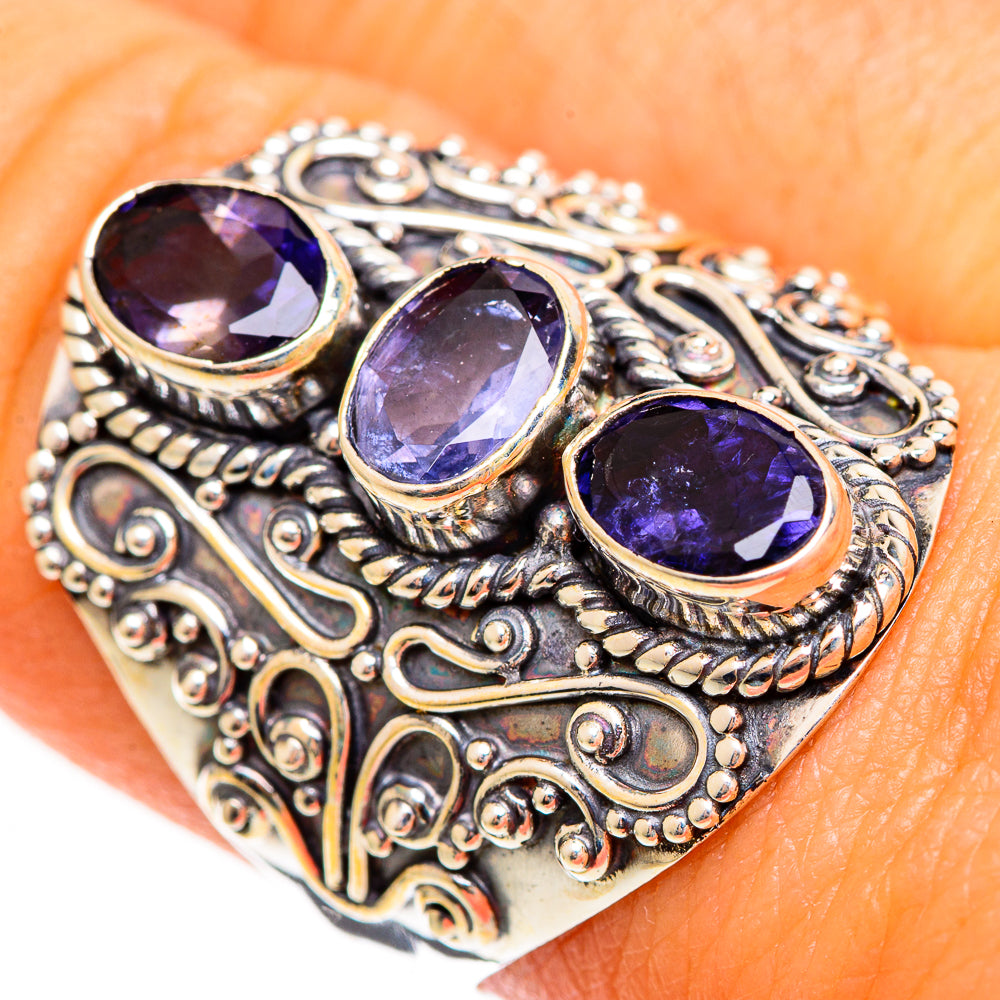 Violet Spinel Rings handcrafted by Ana Silver Co - RING109857