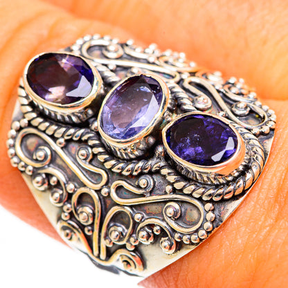 Violet Spinel Rings handcrafted by Ana Silver Co - RING109857