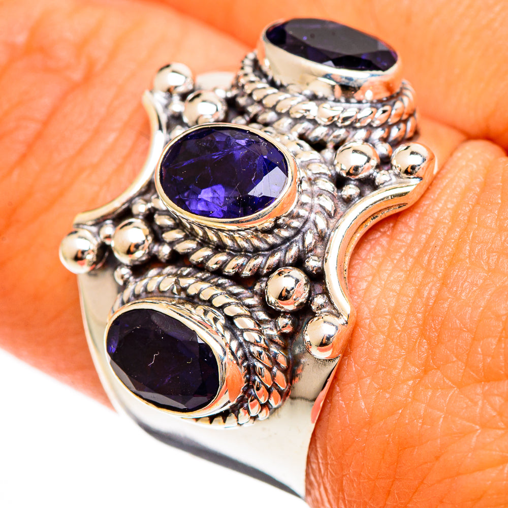Violet Spinel Rings handcrafted by Ana Silver Co - RING109860