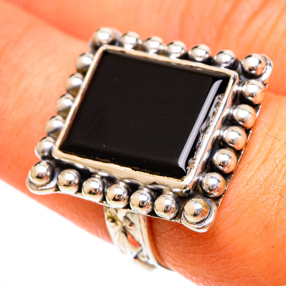 Black Onyx Rings handcrafted by Ana Silver Co - RING109861
