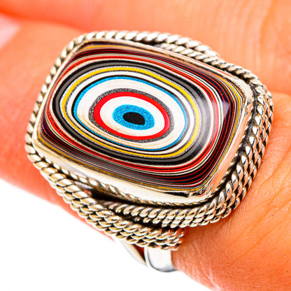 Fordite Rings handcrafted by Ana Silver Co - RING109870