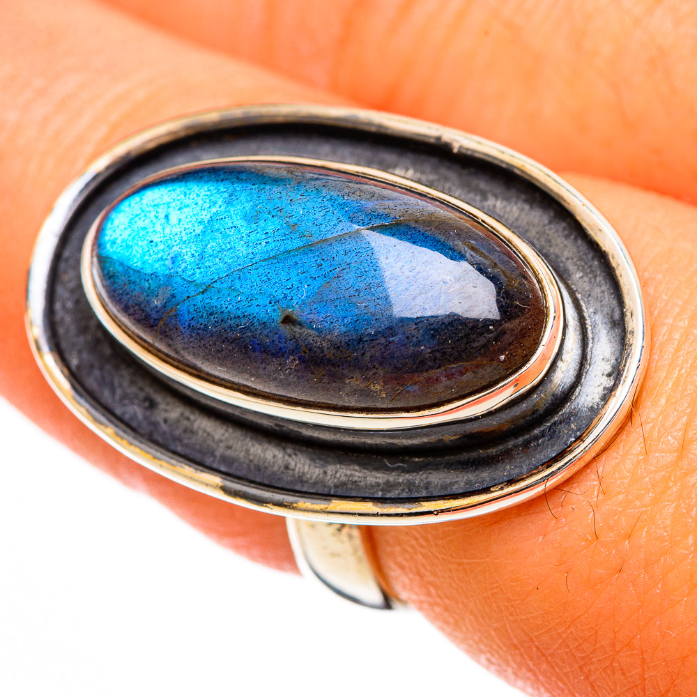 Labradorite Rings handcrafted by Ana Silver Co - RING109875