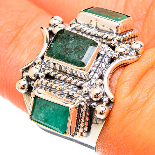 Emerald Rings handcrafted by Ana Silver Co - RING109879