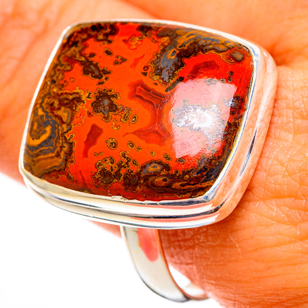 Moroccan Agate Rings handcrafted by Ana Silver Co - RING109881