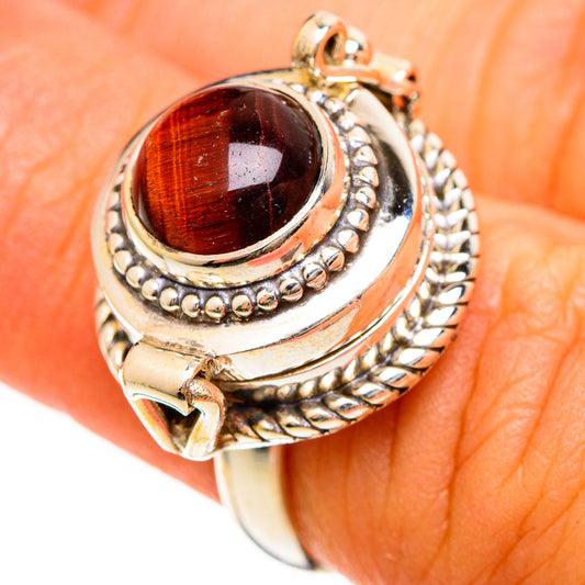 Red Tiger Eye Rings handcrafted by Ana Silver Co - RING109882