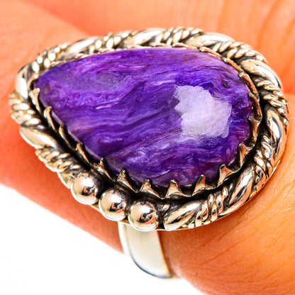 Charoite Rings handcrafted by Ana Silver Co - RING109885