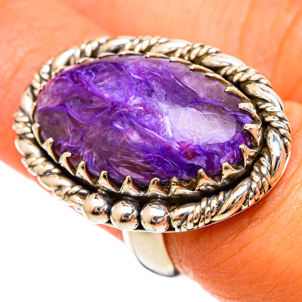 Charoite Rings handcrafted by Ana Silver Co - RING109889